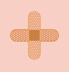 Cross band-aid