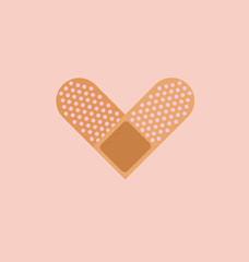 Heart band-aid 