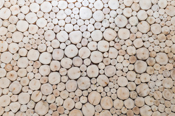 Background of log piling up