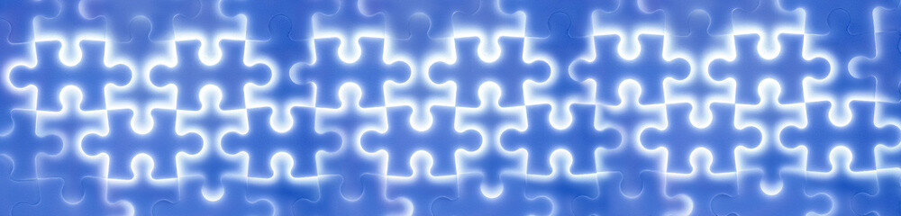 Background of large shining puzzles