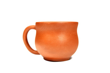 Empty clay cup