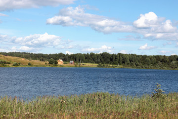 landscape water fishing people