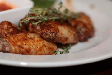 dish Chicken wings barbecue