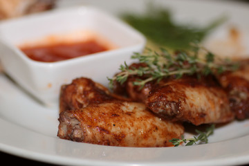 dish Chicken wings barbecue