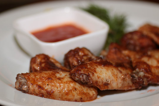 dish Chicken wings barbecue