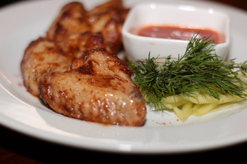 dish Chicken wings barbecue