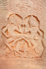 Apsara carving, Angkor wat, Cambodia