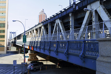 Obraz premium Manhattan Bridge in New York City.