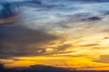 Naklejka premium twilight sky and cloud