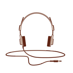 Headphones on white background. a headphone or headset used for listening to music on a portable media player.