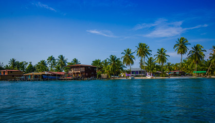 ISLA COLON, PANAMA - APRIL 25, 2015 : Colon Island is the northernmost and main island in the Bocas del Toro