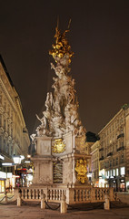 Plague Column (Pestsaule) in Vienna. Austria