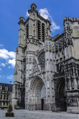 Troyes Cathedral (Saint-Pierre-et-Saint-Paul, 9th cen.). France.