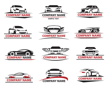 set of twelve car icons set