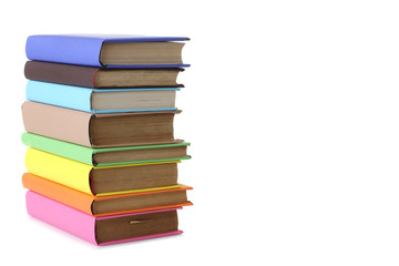 books on a white background