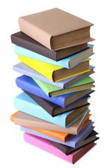 books on a white background