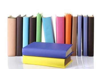 books on a white background