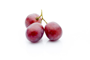 Grape on the white background. Fresh  berry.