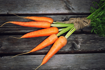 fresh crop of carrots tie beam