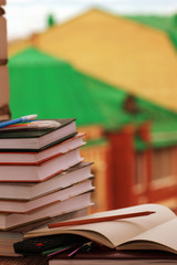 pen pencil study textbooks