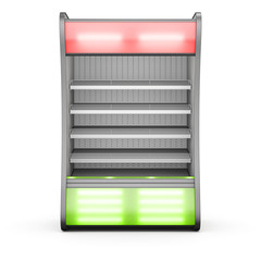 Showcase refrigerator with light inserts