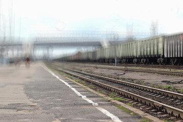 track at the railway station