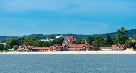 The view of coastline in Sopot.
