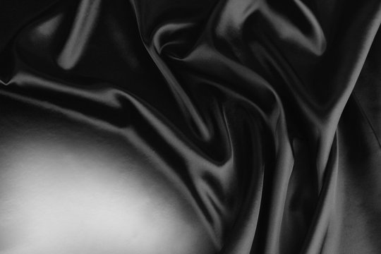 Black silk material