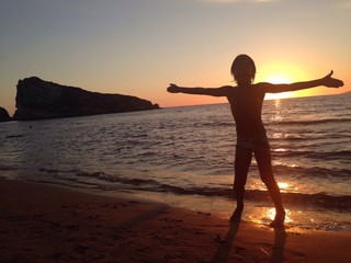 orizzonte con controluce