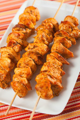 Moroccan chicken skewer