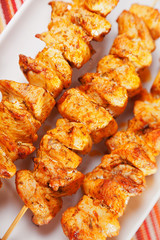 Moroccan chicken skewer
