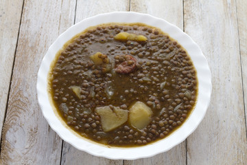 Plate of lentils