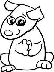 puppy cartoon coloring book