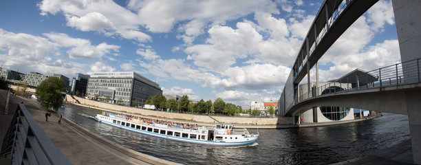 berlin spree river bundestag buildings high resolution panorama