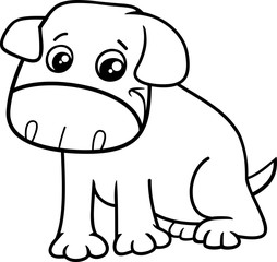 little dog cartoon coloring book