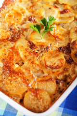Potato and cheese casserole