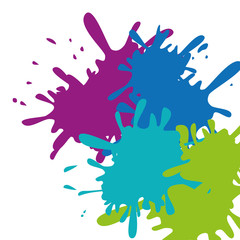 Paint splash design 