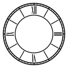 Vector vintage clock