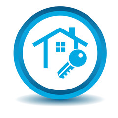 House key icon, blue, 3D