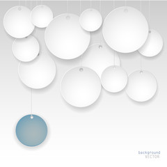 Hanging circles background