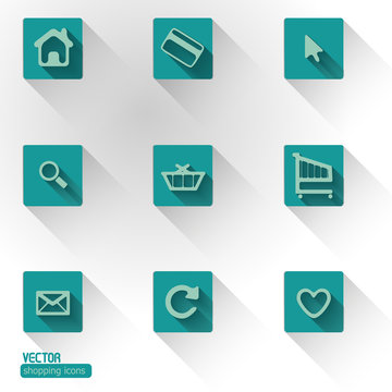 Icons of shopping