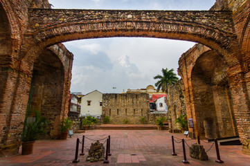 Arco Chato in historic old town in Panama city