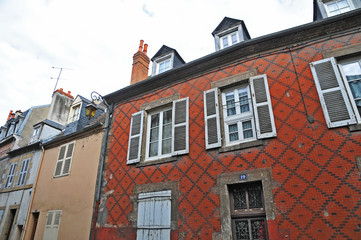 Fototapeta premium Moulins case tradizionali - Alvernia, Francia