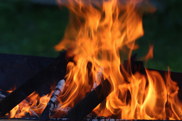 Fototapeta premium fire wood background