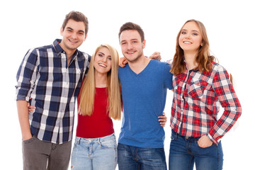 Fototapeta premium Group of happy young people