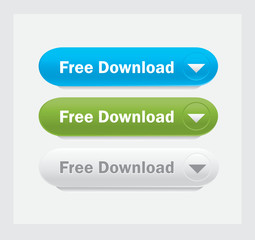 Fototapeta premium Vector Web interface buttons. Free download. 