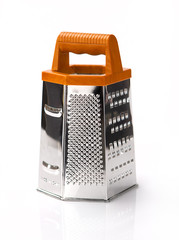 Metal grater isolated on white background