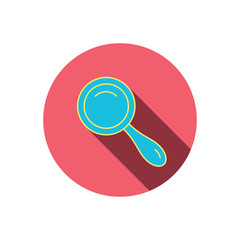 Search icon. Magnifying glass sign.