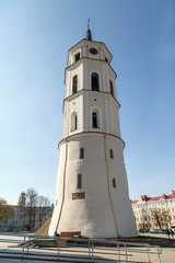 Obraz premium Vilnius Cathedral Belfry