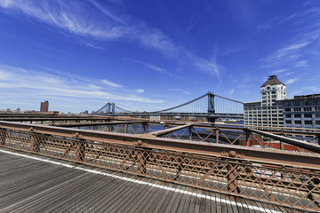 Obraz premium Views of the Brooklyn Bridge.